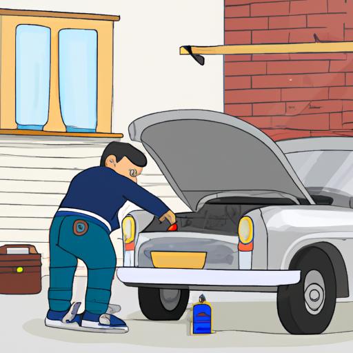 מכונאי המספק שירותי מוסך נייד לרכב בחניה ביתית